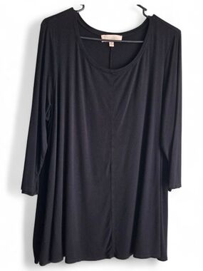 philosophy Black Long Sleeve Swing Tunic